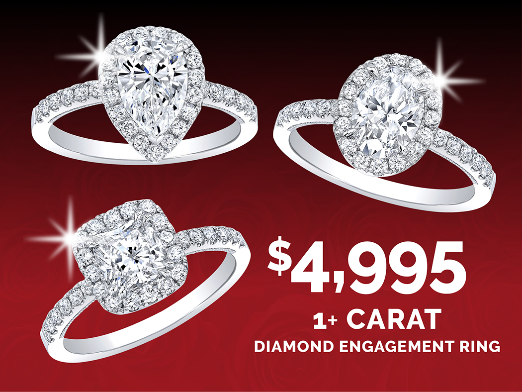 Incredible Prices on Engagement Rings for Valentine's Day!