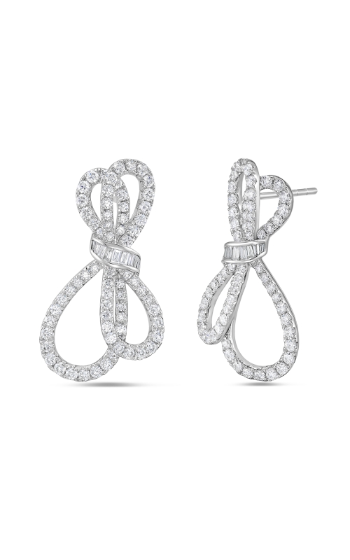 Diamond Bow 18K Earrings