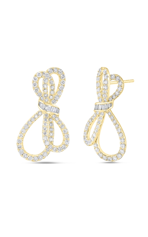 Diamond Bow 18K Earrings