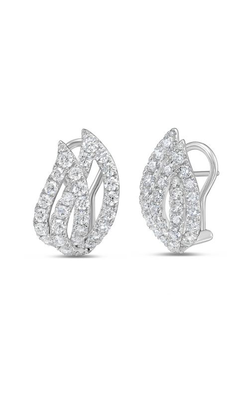 Charles Krypell Double Leaf Huggie Earrings
