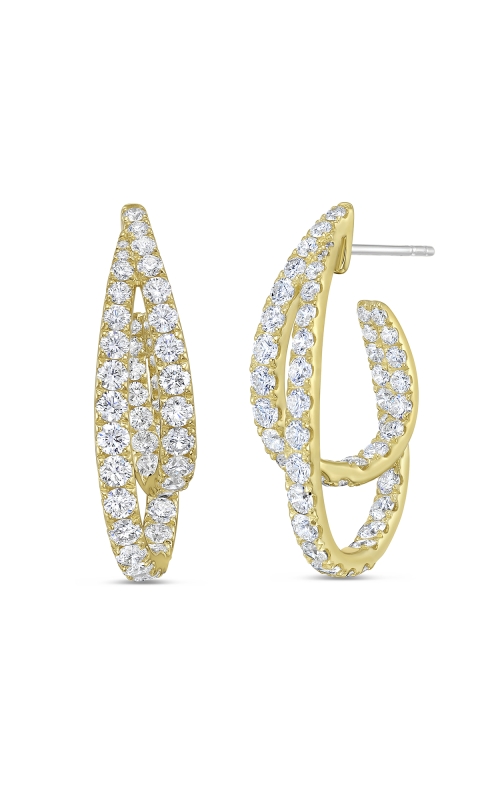 Intertwining Double Gold Hoops