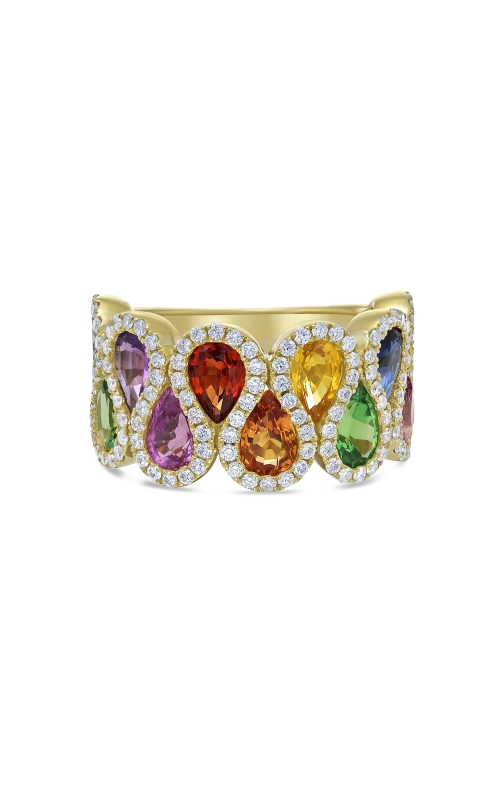 Ribbon Multi Color Pear Shape Band