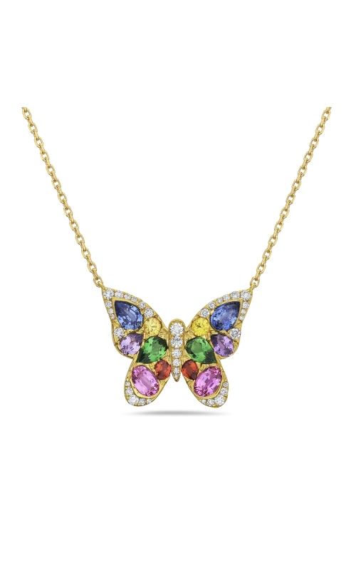 Mosaic Butterfly Necklace