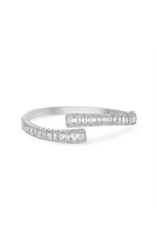Diamond Emerald Cut Bypass Cuff