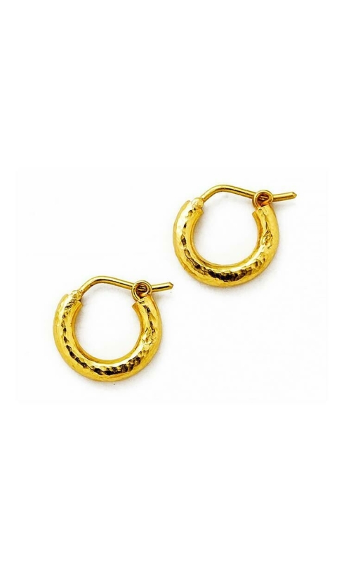 Baby Hammered Hoops Earrings