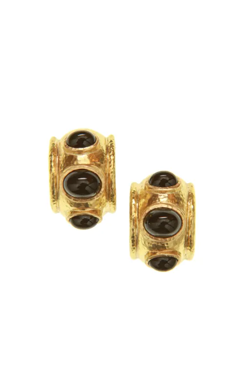Elizabeth Locke Onyx Earrings