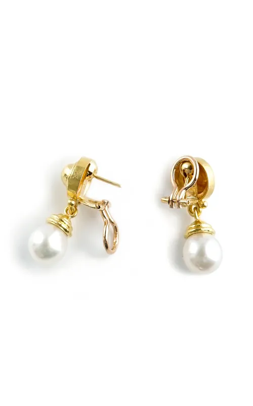 Elizabeth Locke South Sea Pearl Drop Earrings