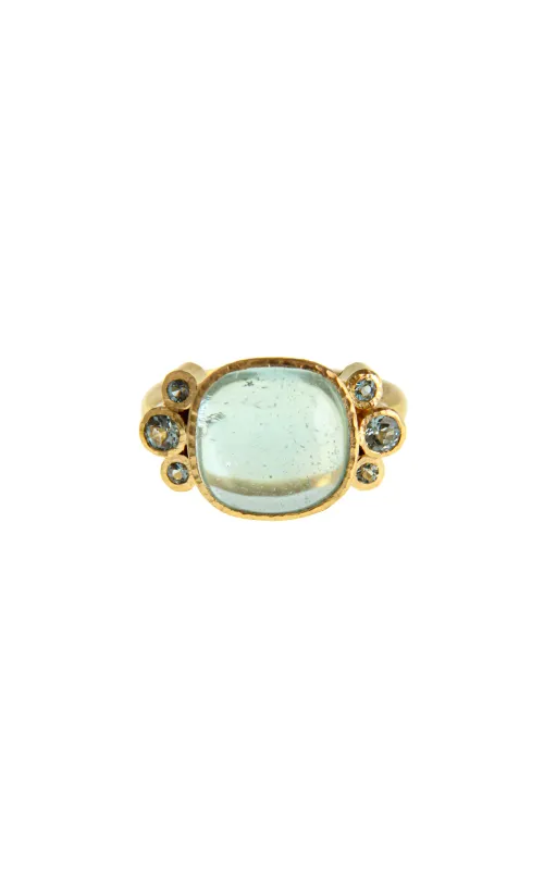 Elizabeth Locke Aquamarine Ring