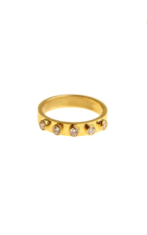Elizabeth Locke Diamond Stack Ring