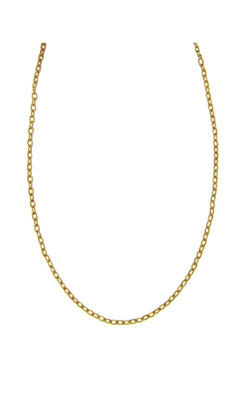 Elizabeth Locke 19K Handmade Gold Chain Necklace