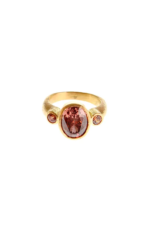 Elizabeth Locke Brown Zircon Ring