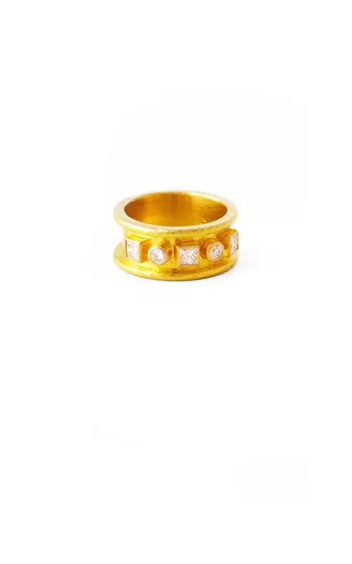 Elizabeth Locke Diamond Straight Cigar Band