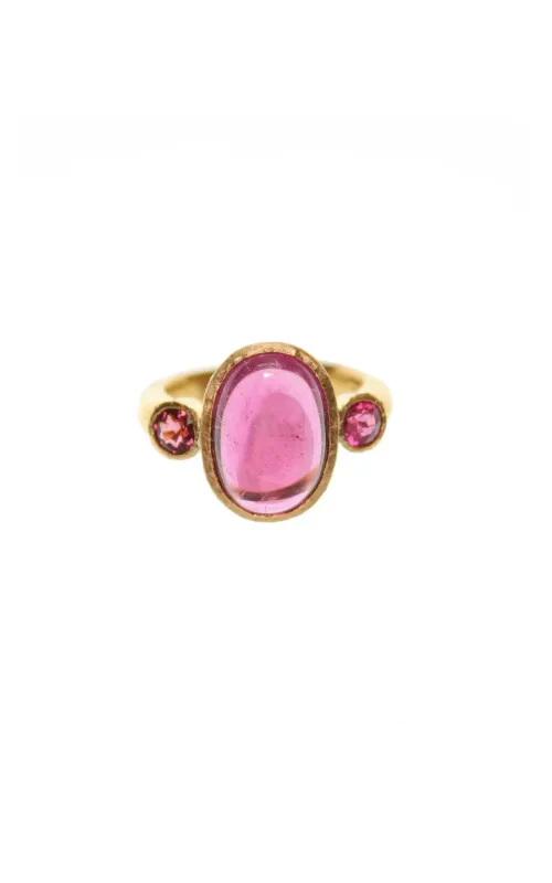 Elizabeth Locke Pink Tourmaline Ring