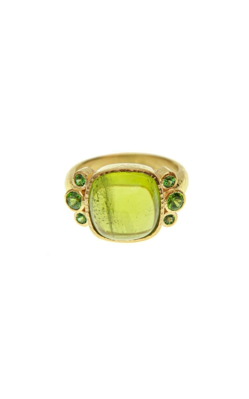 Peridot, Demantoid Garnet and Tsavorite Ring
