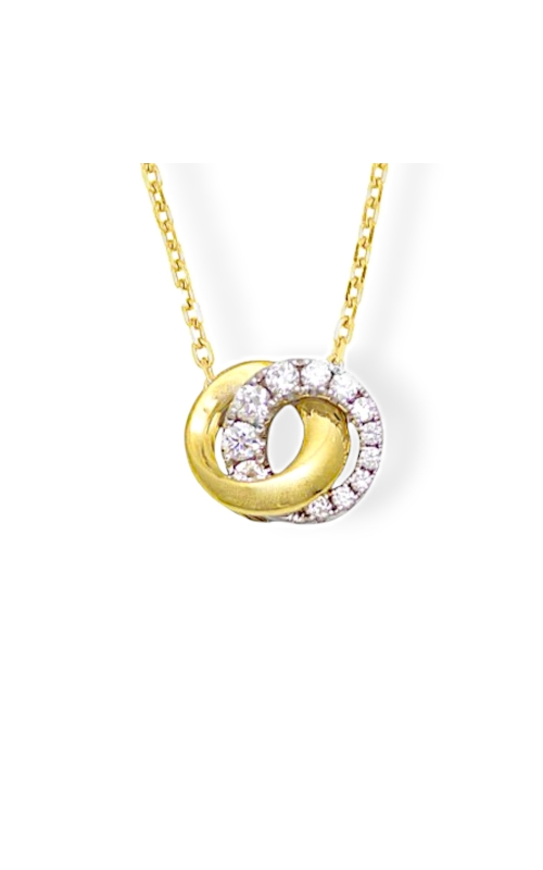Mini Love Halo Diamond Pendant With Chain
