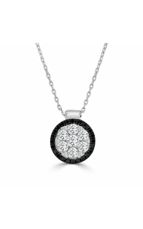 Firenze II Diamond Cluster Pendant With Chain