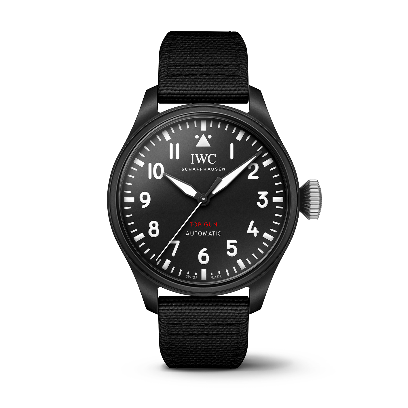 IWC Watch Big Pilot 44 mm Black Dial Rubber Strap | Windsor