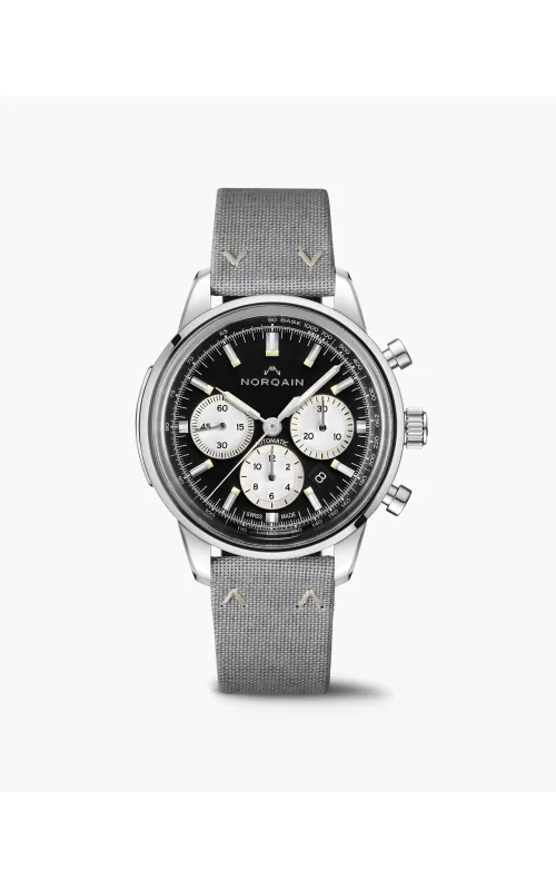 Norqain Freedom 43 mm Black Dial Linen Strap