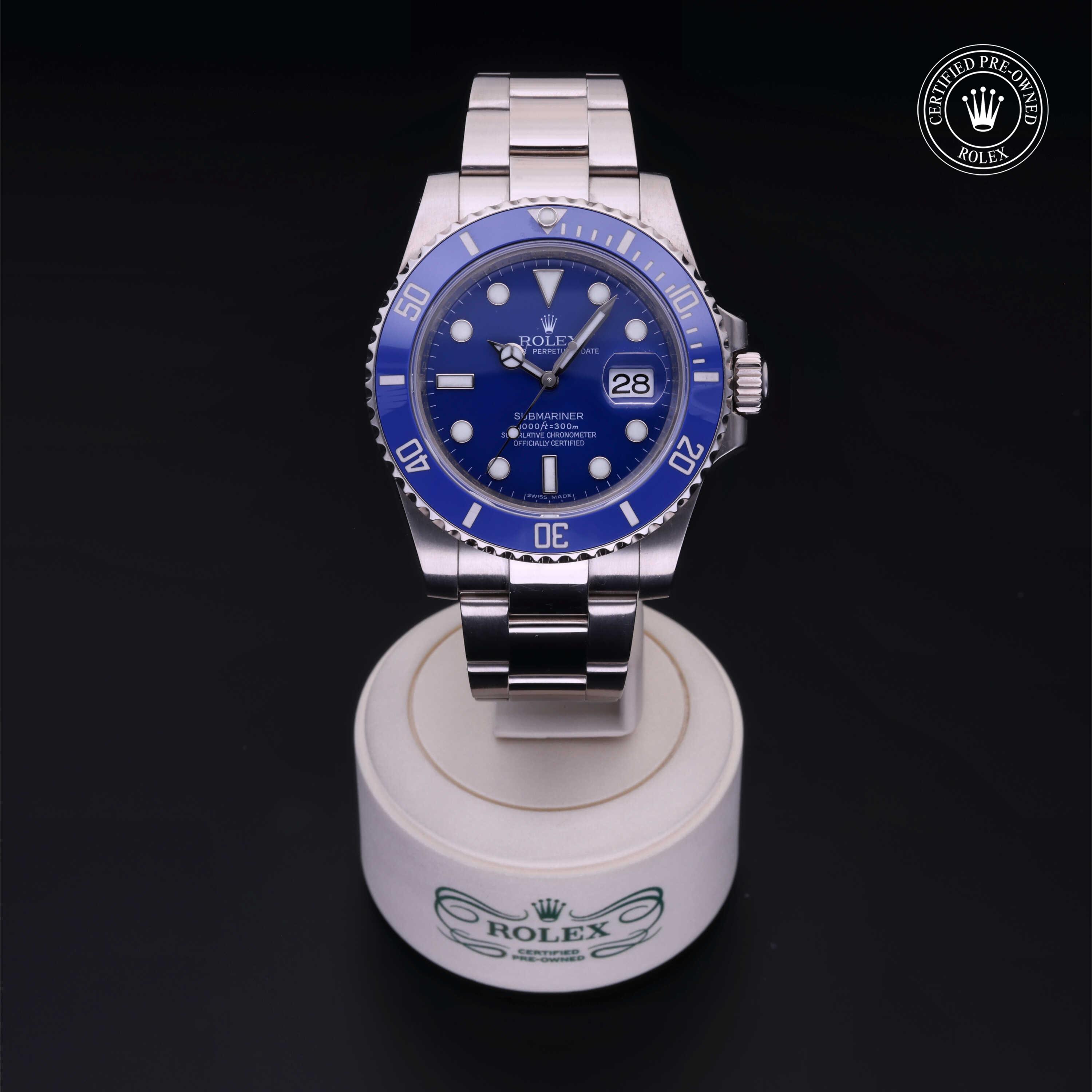 Rolex Submariner in Gold 18 Carat White M116619LB-0001 at Windsor Jewelers