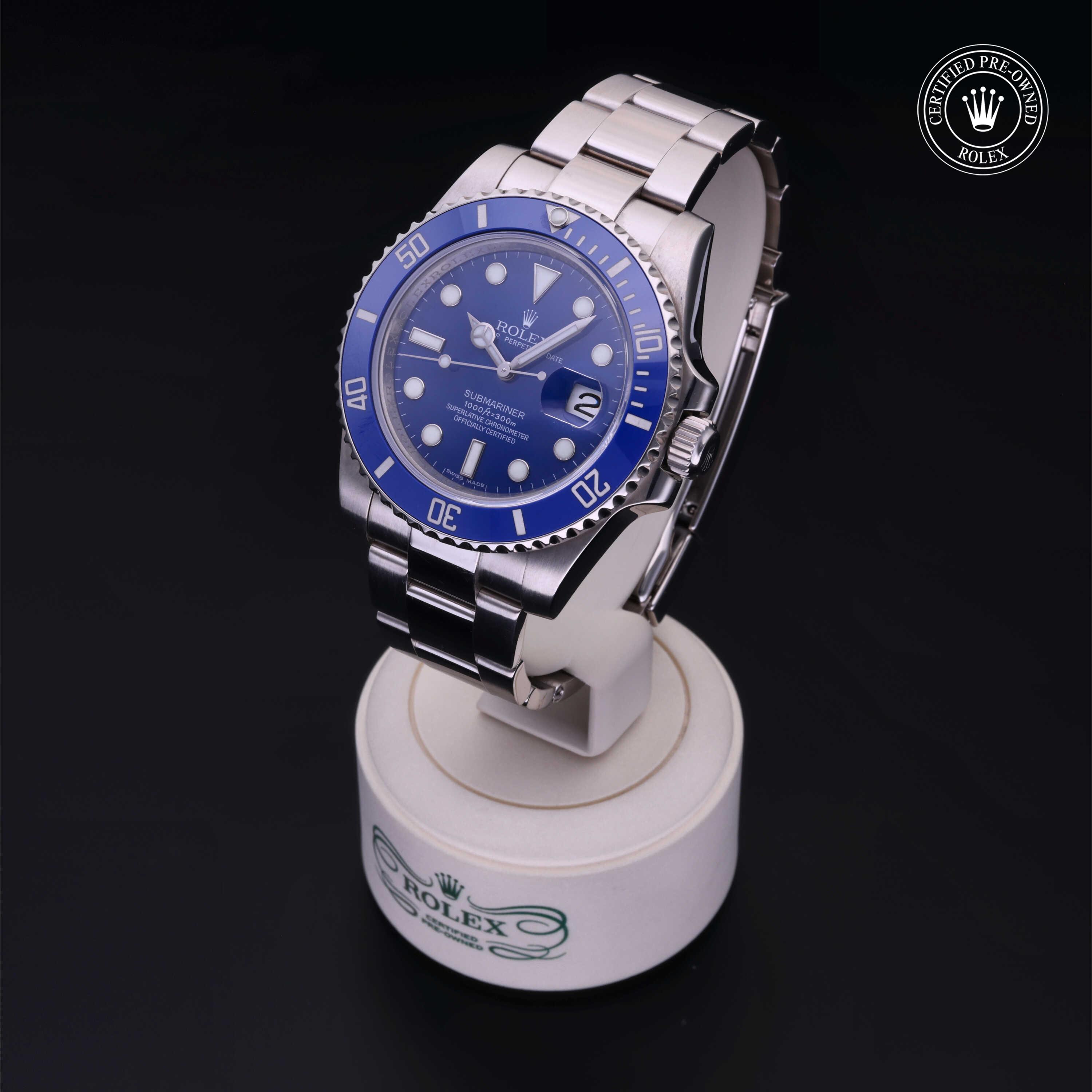 Rolex Submariner in Gold 18 Carat White M116619LB-0001 at Windsor Jewelers
