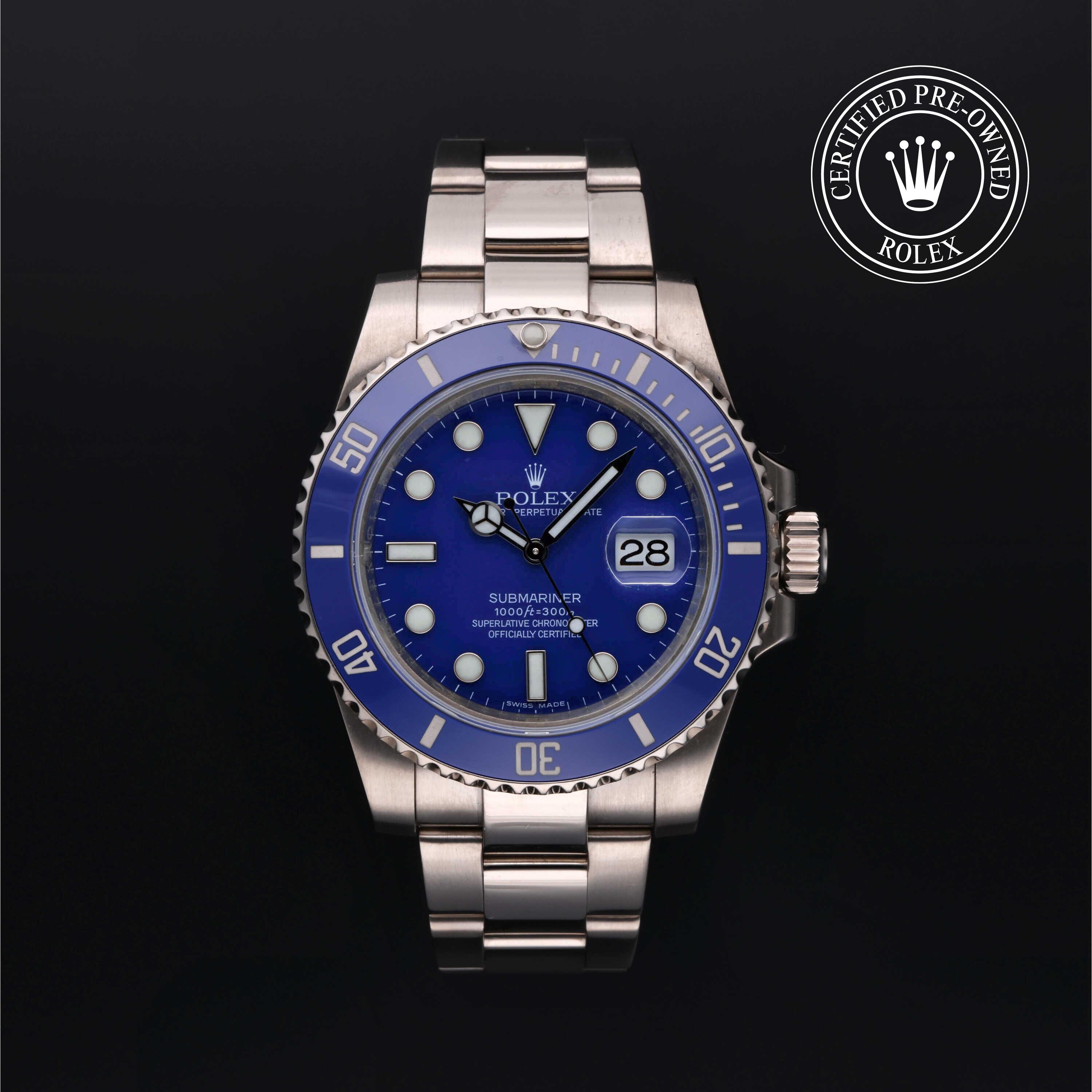 Rolex Submariner in Gold 18 Carat White M116619LB-0001 at Windsor Jewelers