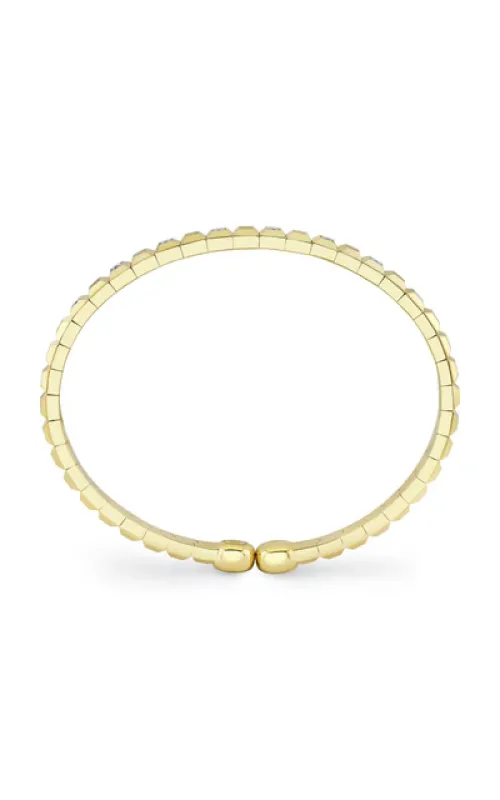 Diamond Geo Cut Matte Mens Cuff Bracelet