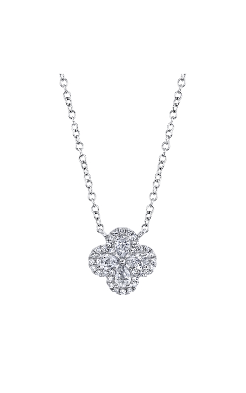 0.41CT Diamond Pear Clover Necklace