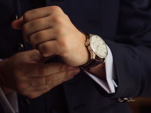 A Man Wearing a Watch